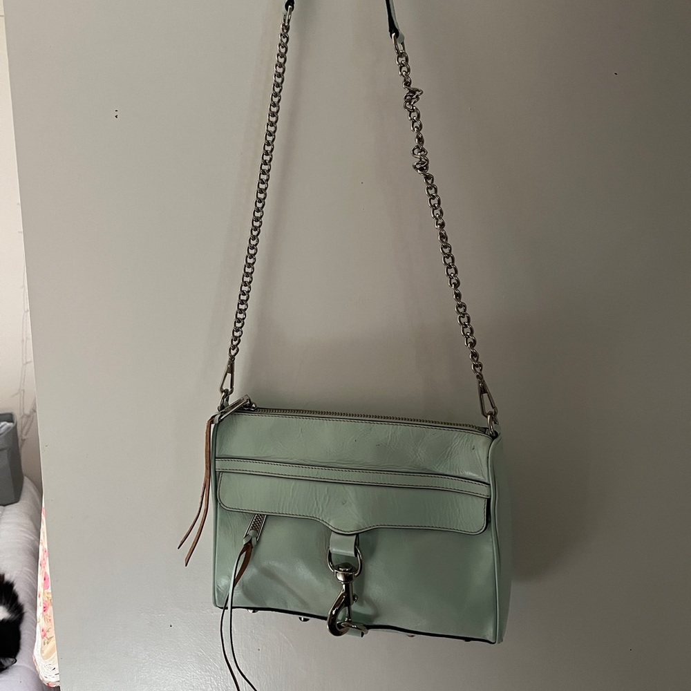 Light blue Rebecca Minkofff shoulder bag